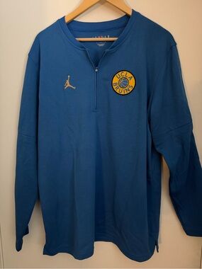 UCLA Bruins Basketball team issue Jordan Half Zip Pullover